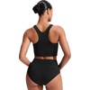 image:imageCRZ YOGA Racerback Bikini Tops for Women  Padded High Neck Modest Swim Sports Bathing BraBlack