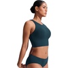 image:imageCRZ YOGA Racerback Bikini Tops for Women  Padded High Neck Modest Swim Sports Bathing BraInsignia Blue