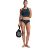 image:imageCRZ YOGA Racerback Bikini Tops for Women  Padded High Neck Modest Swim Sports Bathing BraInsignia Blue