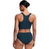 image:imageCRZ YOGA Racerback Bikini Tops for Women  Padded High Neck Modest Swim Sports Bathing BraInsignia Blue