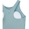 image:imageCRZ YOGA Racerback Bikini Tops for Women  Padded High Neck Modest Swim Sports Bathing BraLight Grayish Blue