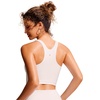 image:imageCRZ YOGA Racerback Bikini Tops for Women  Padded High Neck Modest Swim Sports Bathing BraMilky White Bone