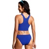 image:imageCRZ YOGA Racerback Bikini Tops for Women  Padded High Neck Modest Swim Sports Bathing BraWaves Blue