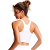 image:imageCRZ YOGA Racerback Bikini Tops for Women  Padded High Neck Modest Swim Sports Bathing BraWhite