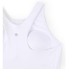 image:imageCRZ YOGA Racerback Bikini Tops for Women  Padded High Neck Modest Swim Sports Bathing BraWhite