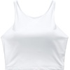 image:imageCRZ YOGA Racerback Bikini Tops for Women  Padded High Neck Modest Swim Sports Bathing BraWhite
