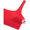 image:imageCRZ YOGA Scoop Neck Longline Bikini Tops for Women  Padded Wide Straps Modest Swimsuit Bathing Suit Sports BraDeep Red