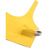 image:imageCRZ YOGA Scoop Neck Longline Bikini Tops for Women  Padded Wide Straps Modest Swimsuit Bathing Suit Sports BraHigh Visibility Yellow