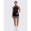 image:imageCRZ YOGA Softembrace Maternity High Neck Tank Tops  Soft Sleeveless Casual Going Out Pregnancy Basic TShirts for WomenBlack