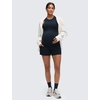 image:imageCRZ YOGA Softembrace Maternity High Neck Tank Tops  Soft Sleeveless Casual Going Out Pregnancy Basic TShirts for WomenTrue Navy