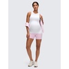image:imageCRZ YOGA Softembrace Maternity High Neck Tank Tops  Soft Sleeveless Casual Going Out Pregnancy Basic TShirts for WomenWhite