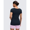 image:imageCRZ YOGA Softembrace Maternity U Neck Short Sleeve Shirts  Casual Pregnancy Tops Soft Work Going Out Basic TShirt for WomenTrue Navy