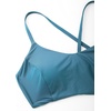 image:imageCRZ YOGA Tie Back Bikini Tops for Women  Padded Lace Up V Neck Swim Bathing Suit BraSapphire Blue
