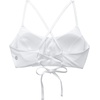 image:imageCRZ YOGA Tie Back Bikini Tops for Women  Padded Lace Up V Neck Swim Bathing Suit BraWhite
