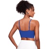 image:imageCRZ YOGA V Shaped Longline Bikini Tops for Women  Padded Cropped Adjustable Spaghetti Straps Swimsuit Athletic Bathing SuitWaves Blue