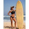 image:imageCRZ YOGA Womens Bikini Tops High Neck Swimsuit Racerback Padded Bathing Suit Sexy SwimwearBlack