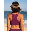 image:imageCRZ YOGA Womens Bikini Tops High Neck Swimsuit Racerback Padded Bathing Suit Sexy SwimwearFuchsia