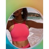 image:imageCRZ YOGA Womens Bikini Tops High Neck Swimsuit Racerback Padded Bathing Suit Sexy SwimwearMagenta