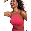 image:imageCRZ YOGA Womens Bikini Tops High Neck Swimsuit Racerback Padded Bathing Suit Sexy SwimwearMagenta