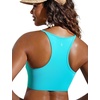 image:imageCRZ YOGA Womens Bikini Tops High Neck Swimsuit Racerback Padded Bathing Suit Sexy SwimwearTurquoise