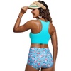 image:imageCRZ YOGA Womens Bikini Tops High Neck Swimsuit Racerback Padded Bathing Suit Sexy SwimwearTurquoise