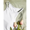 image:imageCRZ YOGA Womens Bikini Tops High Neck Swimsuit Racerback Padded Bathing Suit Sexy SwimwearWhite
