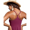 image:imageCRZ YOGA Womens One Piece Swimsuits Modest Swim Dress Tummy Control Adjustable YBack Straps Athletic Bathing Suit SwimwearFuchsia