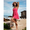 image:imageCRZ YOGA Womens One Piece Swimsuits Modest Swim Dress Tummy Control Adjustable YBack Straps Athletic Bathing Suit SwimwearMagenta