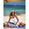 image:imageCRZ YOGA Womens One Piece Swimsuits Modest Swim Dress Tummy Control Adjustable YBack Straps Athletic Bathing Suit SwimwearWhite