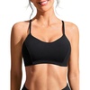image:imageCRZ YOGA Tie Back Bikini Tops for Women  Padded Lace Up V Neck Swim Bathing Suit BraBlack