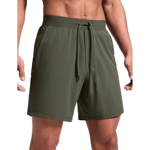 image:imageCRZ YOGA Mens Linerless Motion Shorts 7  Side Split Workout Daily Quick Dry for Gym Athletic Casual with PocketsDark Olive