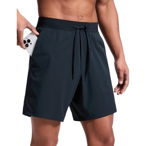 image:imageCRZ YOGA Mens Linerless Motion Shorts 7  Side Split Workout Daily Quick Dry for Gym Athletic Casual with PocketsTrue Navy