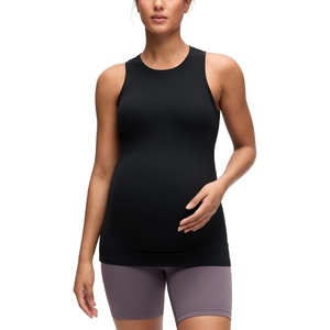 image:imageCRZ YOGA Softembrace Maternity High Neck Tank Tops  Soft Sleeveless Casual Going Out Pregnancy Basic TShirts for WomenBlack