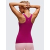 image:imageCRZ YOGA Butterluxe High Neck Tank Tops for Women  Racerback Workout Padded Yoga Athletic Camisole with Built in BraMagenta Purple