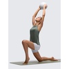 image:imageCRZ YOGA Womens Racerback Yoga Tank Tops High Crewneck Soft Casual Workout Sleeveless Flowy ShirtsGrey Sage