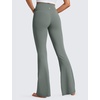 image:imageCRZ YOGA Butterluxe Crossover Flare Leggings 293133  High Waist V Cross Bootcut Bell Bottoms Yoga Pants for WomenGrey Sage