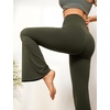 image:imageCRZ YOGA Butterluxe Crossover Flare Leggings 293133  High Waist V Cross Bootcut Bell Bottoms Yoga Pants for WomenOlive Green
