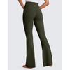 image:imageCRZ YOGA Butterluxe Crossover Flare Leggings 293133  High Waist V Cross Bootcut Bell Bottoms Yoga Pants for WomenOlive Green