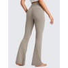 image:imageCRZ YOGA Butterluxe Crossover Flare Leggings 293133  High Waist V Cross Bootcut Bell Bottoms Yoga Pants for WomenWarm Ash Grey