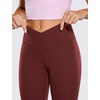 image:imageCRZ YOGA Butterluxe Crossover Waist Leggings 28  Criss Cross Full Length Workout Athletic Womens Yoga PantsNoctilucence Red