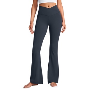image:imageCRZ YOGA Butterluxe Crossover Flare Leggings 293133  High Waist V Cross Bootcut Bell Bottoms Yoga Pants for WomenTrue Navy