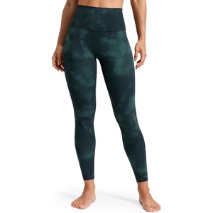 image:imageCRZ YOGA Butterluxe No Front Seam Yoga Leggings 25  High Waisted Womens Lounge Pants Pilates Workout Athletic Buttery SoftGreen Tiedye Flowers