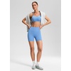 image:imageCRZ YOGA Butterluxe Biker Shorts Pockets 5  High Waisted Volleyball Workout Athletic Yoga WomensParty Blue