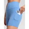 image:imageCRZ YOGA Butterluxe Biker Shorts Pockets 5  High Waisted Volleyball Workout Athletic Yoga WomensParty Blue