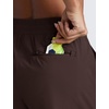 image:imageCRZ YOGA High Waisted Hiking Shorts for Women 3  Water Resistant Cargo for Athletic Travel Outdoor with Zip PocketsHot Fudge Brown