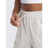 image:imageCRZ YOGA High Waisted Hiking Shorts for Women 3  Water Resistant Cargo for Athletic Travel Outdoor with Zip PocketsMilky White Bone