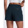 image:imageCRZ YOGA High Waisted Hiking Shorts for Women 3  Water Resistant Cargo for Athletic Travel Outdoor with Zip PocketsTrue Navy