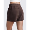 image:imageCRZ YOGA SoftAura Sweat Shorts for Women 4  High Waisted Modal for Casual Lounge Athletic with Pockets DrawstringHot Fudge Brown