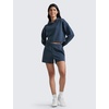 image:imageCRZ YOGA SoftAura Sweat Shorts for Women 4  High Waisted Modal for Casual Lounge Athletic with Pockets DrawstringInk Blue