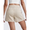 image:imageCRZ YOGA SoftAura Sweat Shorts for Women 4  High Waisted Modal for Casual Lounge Athletic with Pockets DrawstringMojave Tan